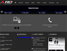 Tablet Screenshot of fendaaudio.com